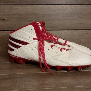 Adidas Freak X Carbon Mid Football Cleats D70148 Size 15 QuickFrame White Red